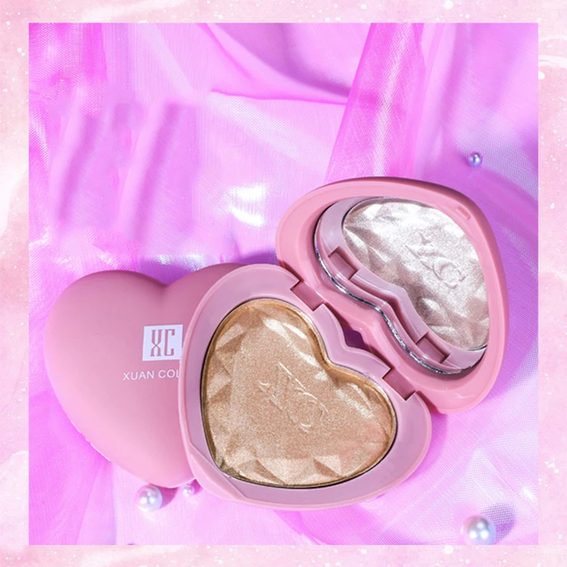 Подчеркивания лица макияж в форме сердца со стразами высокого качества блеск