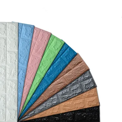 3D Наклейка на стену из голубого кирпича и пенопласта водостойкая лента для линии