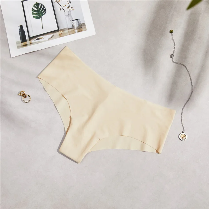 yellow briefs Женские бесшовные трусики-танга Fervour Pe, бесшовные трусики-танга с принтом в виде букв PINK, с низкой талией, размеры M/L - Цвет: yellow briefs