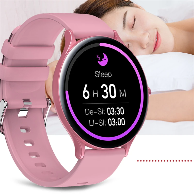 

QW13 Smart Watch Round Thin Sports Watches Men Women Heart Rate Monitor IP67 Waterproof Fitness Band for Xiaomi Iphone watch