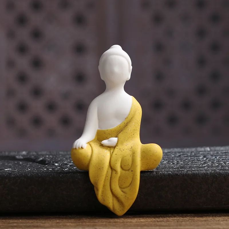 Zen керамическая красочная статуя монаха украшение Будды керамические креативные