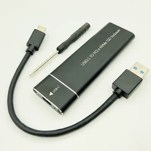 qindian hdd enclosure box hdd case hd usb c adapter hard disk case ssd hard drive box nvme m 2 ssd usb adapter ssd m2 type c box free global shipping