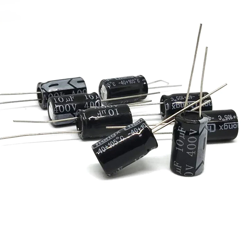 

10 Pcs/Lot Aluminum Electrolytic Capacitor 10 UF 400 V 10*17mm Electrolytic Capacitor Withstand Voltage Value 500