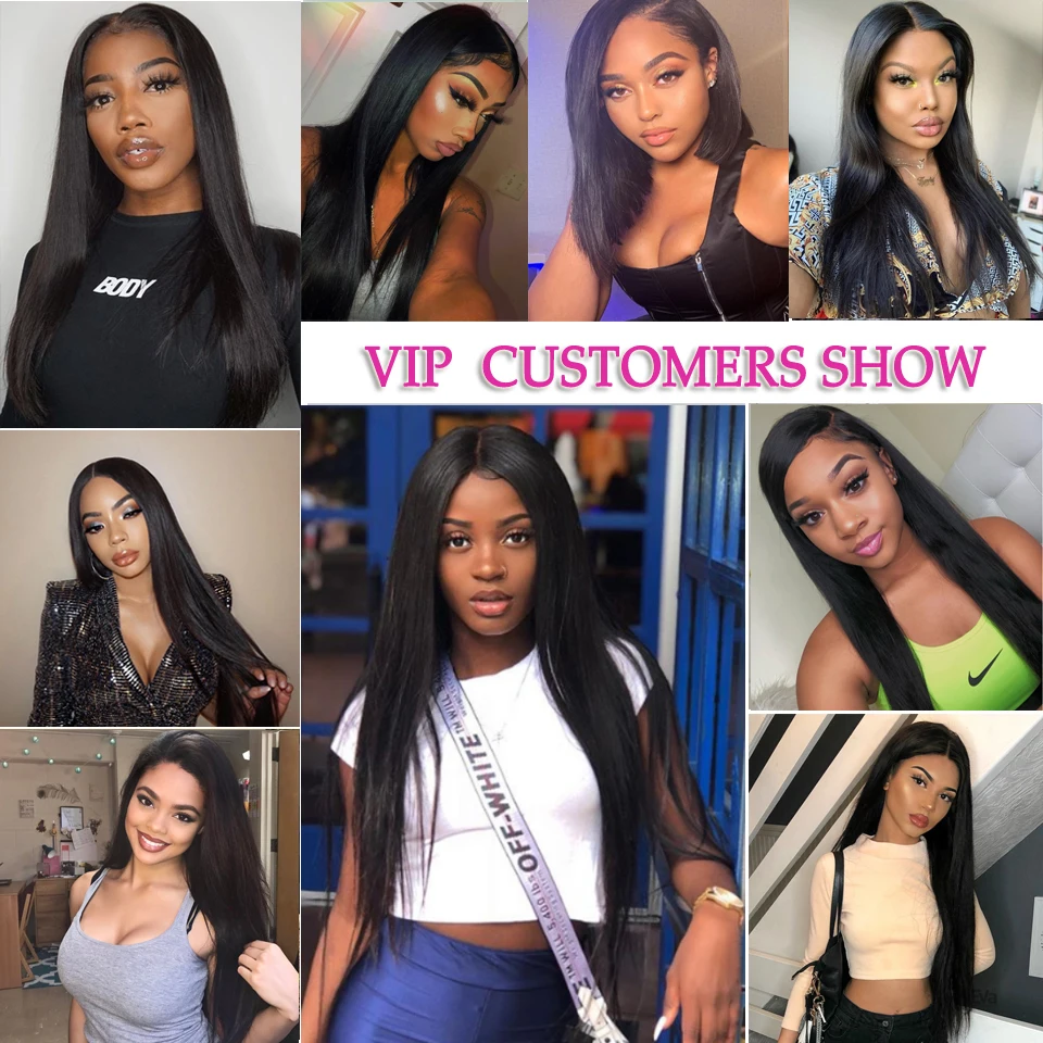 Бразильские парики из натуральных волос на кружеве шелковистые прямые 13*4 Remy для