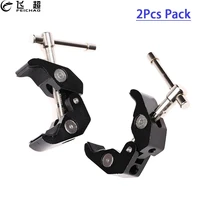 2pcs pack super clamp crab clip for adjustable friction articulating magic arm slr camera monitor light studio video accessories