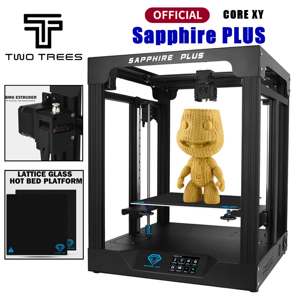 3D принтер Twotrees Sapphire Y Plus V1.1 комплект для самостоятельной сборки экструдер COREXY BMG