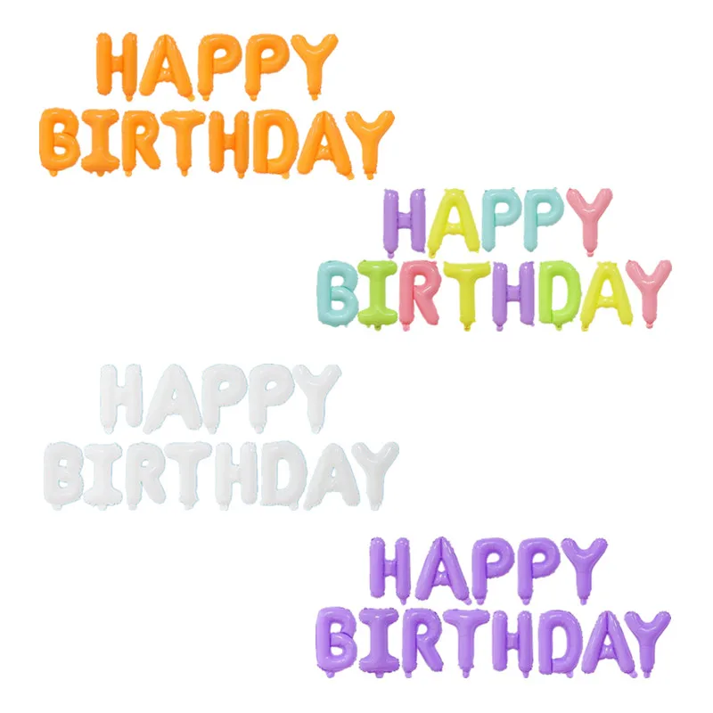16 дюймов красочные конфеты с днем рождения воздушные шары Детские вечерние фон