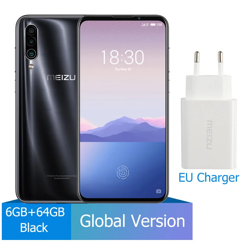 64G Black Meizu 16xs s глобальная версия Meizu16xs 6GB 128GB Смартфон Snapdragon 675 48MP Тройная камера Android телефон Быстрая зарядка - Цвет: 64G Black