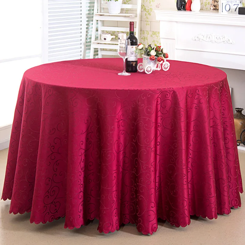 

Western style round tablecloth garden PVC plastic kitchen tablecloth oil-proof decoration elegant waterproof fabric dining table