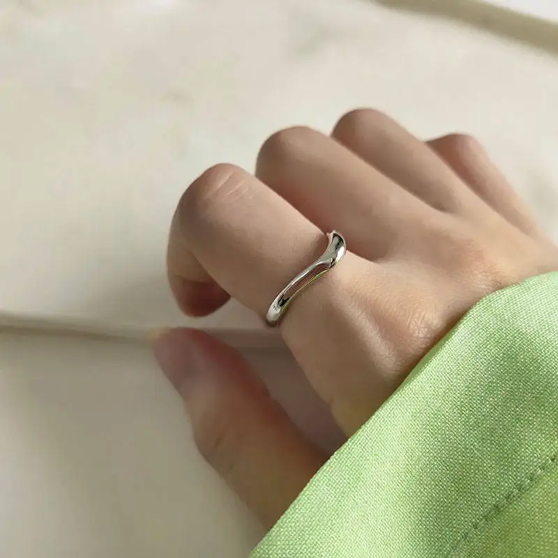 INZATT Настоящее Стерлинговое Серебро 925 пробы неправильной формы геометрическое