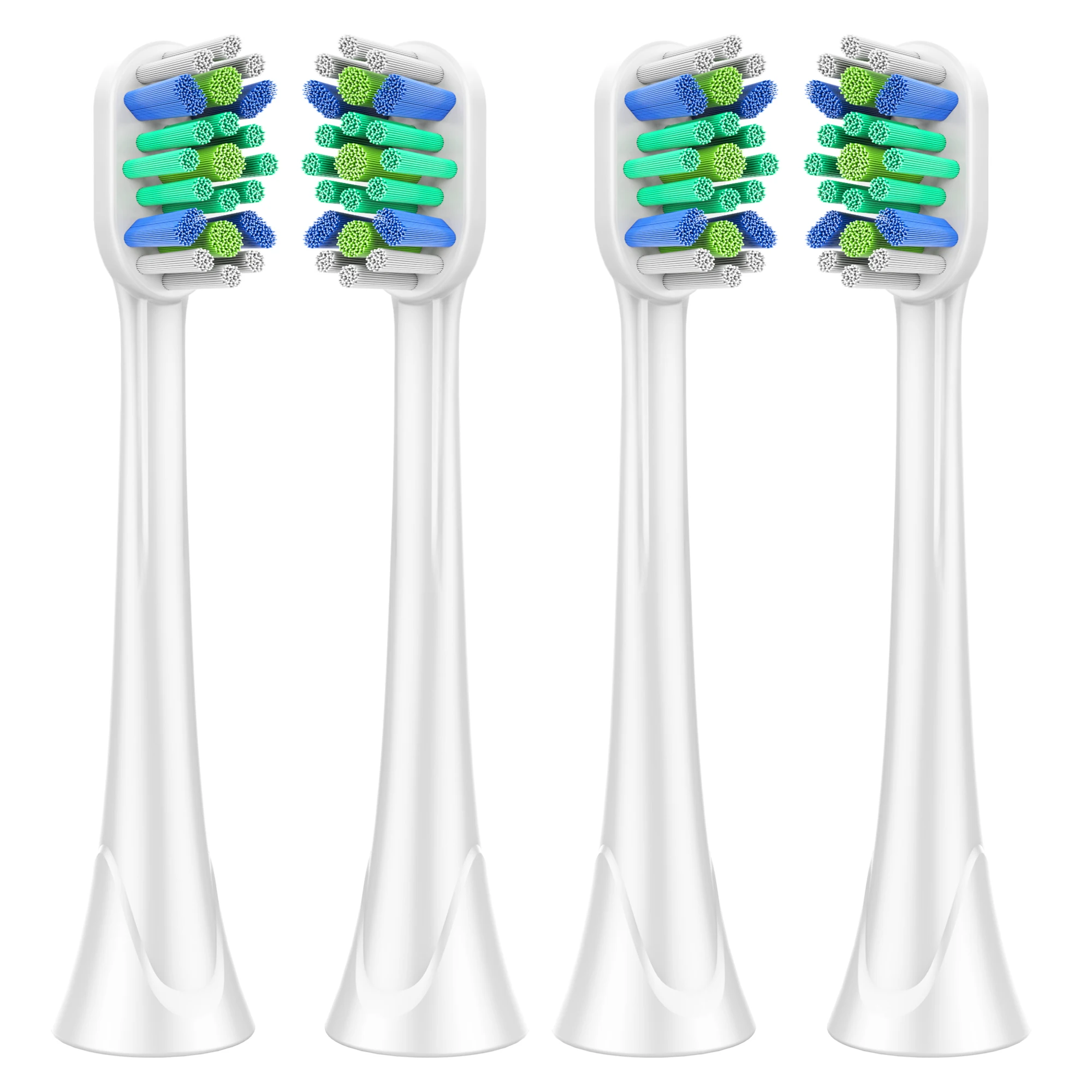 4 шт./лот насадки зубных щеток для PHILIPS Sonicare для HX9044 HX6064 HX6074 HX9024 HX6730 hx6062 HX6930