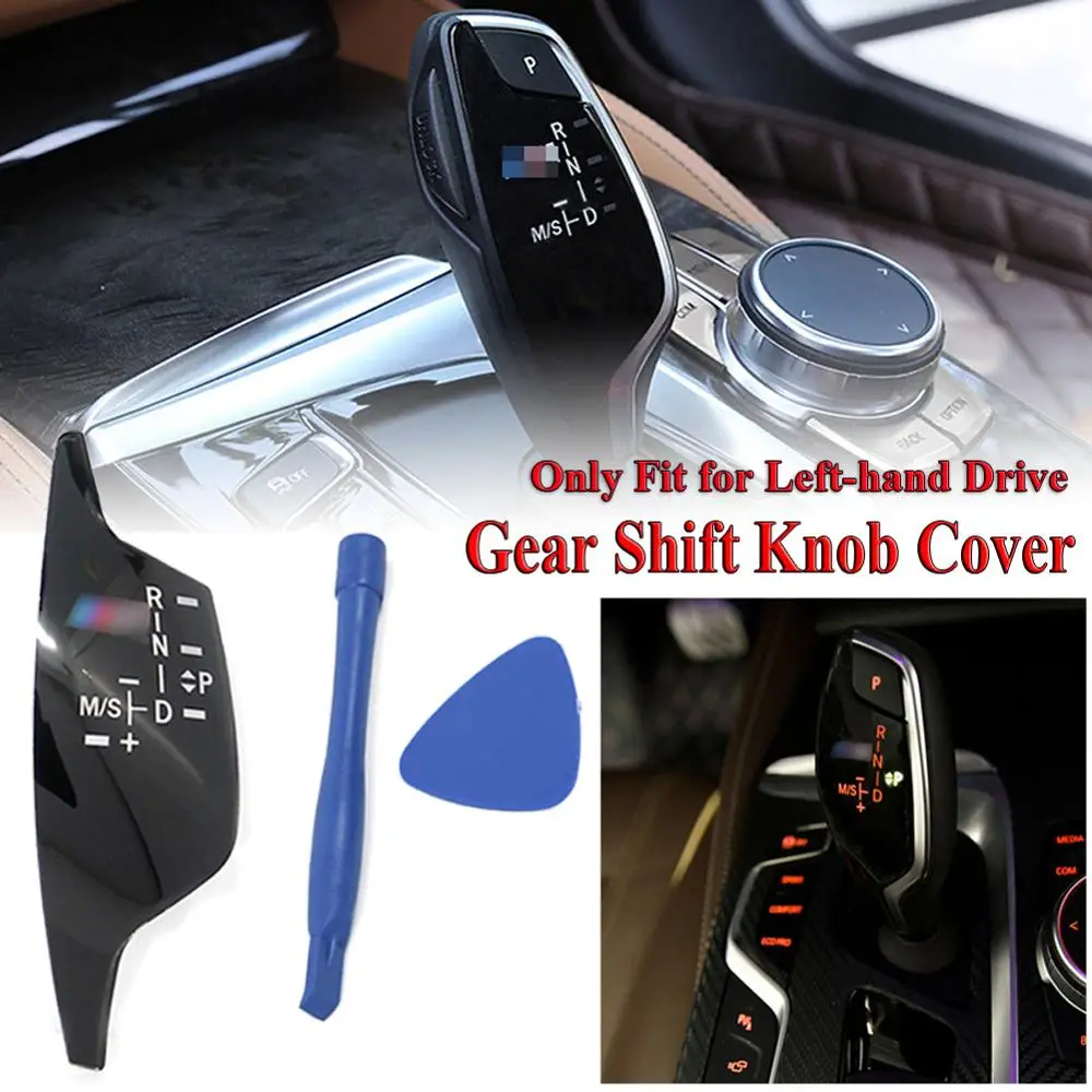 ABS черная ручка переключения рулевого механизма автомобиля Панель Стикеры для BMW