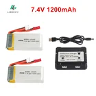 7,4 V 1200mAh 803063 30C Lipo батарея для Yi zhang X6 H16 MJX X101 X102 RC Дрон запасные части Аксессуары li-po батарея + зарядное устройство