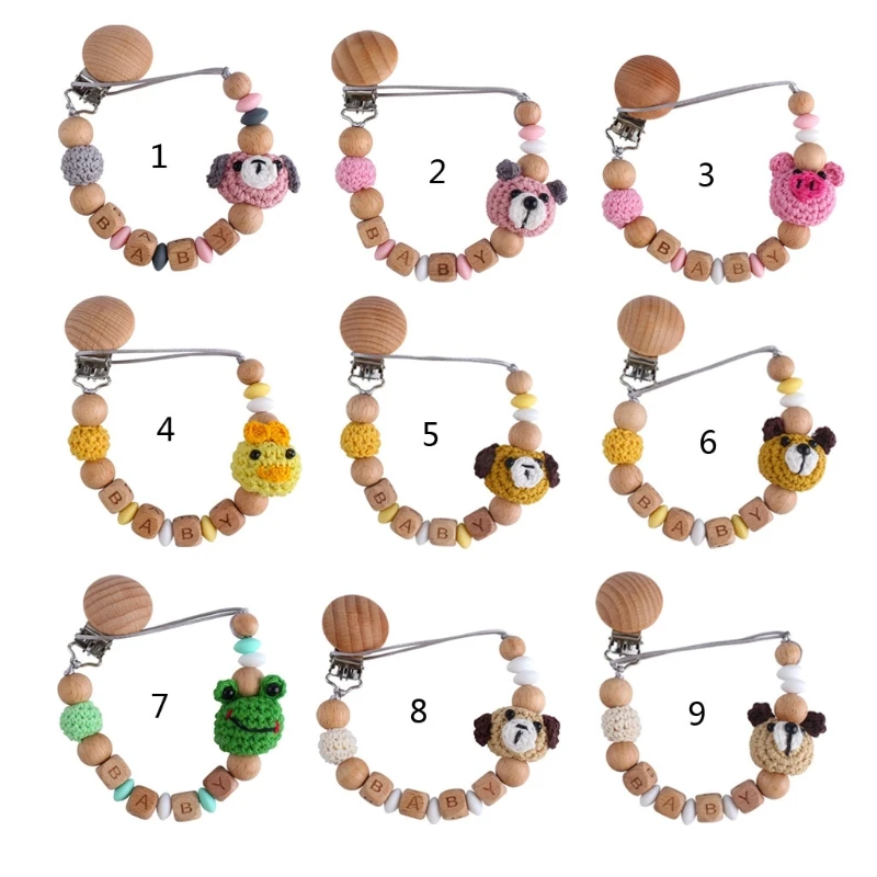 

1pc Baby Dummy Pacifier Chain Clip Baby Soother Nipples Holder Teething Chain 425F