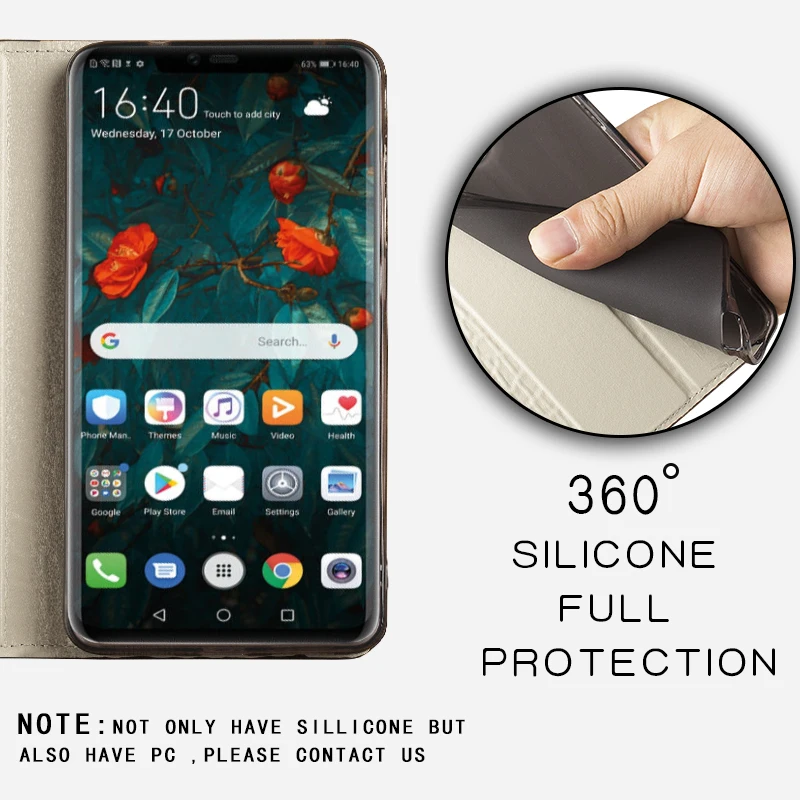 

For Nubia M2 Z7 Z9 Z17 Max Case Cowhide Luxury Dragon Head Flip Cover