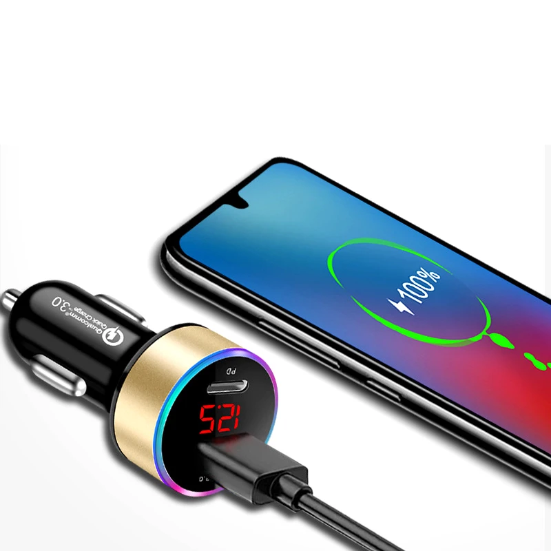 

1 шт., автомобильное зарядное устройство с двумя USB-портами