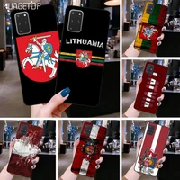 huagetop latvia lithuania flag luxury unique phone cover for samsung s20 plus ultra s6 s7 edge s8 s9 plus s10 5g lite 2020