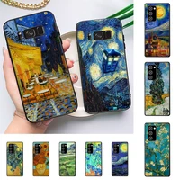 van gogh starry sky art phone case for samsung galaxy note10pro note20ultra cover for note20 note10lite m30s back coque