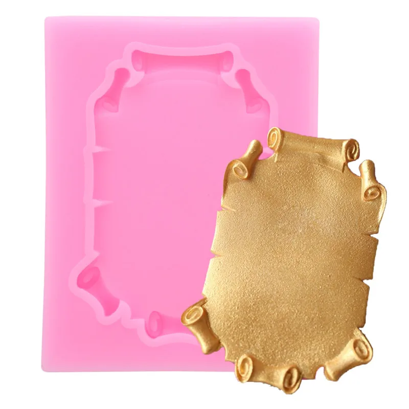 

Форма зеркальной рамки силиконовая форма для торта для украшения торта кухонные инструменты для выпечки DIY Форма для шоколада, помадки