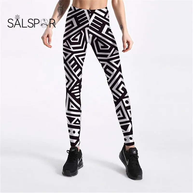 

SALSPR Fitness Sports Leggings SALSPR Women Printed Zebra Pattern Legging High Waist Push Up Pants Seamless Slim Fit Sportswear