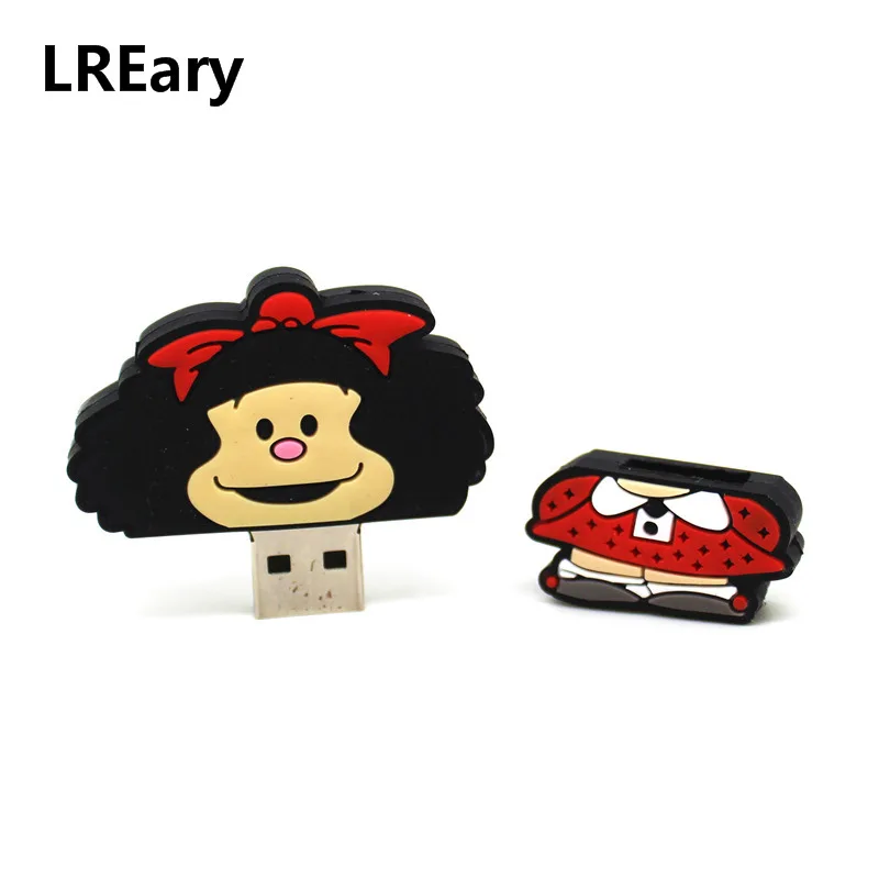 С изображением героев мультфильмов для Mafalda флеш-диск USB 2 0 флэш-накопитель 128 ГБ cle