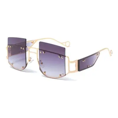 

2021 new punk box sunglasses mirror ladies Rihanna sunglasses ladies Europe and America Sunglasses