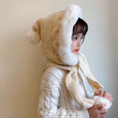 

Детская шапка Новинка Осень-Зима Рождественский шарф шапка-поворот защита от холода утепленный шарф шапка-ушанка