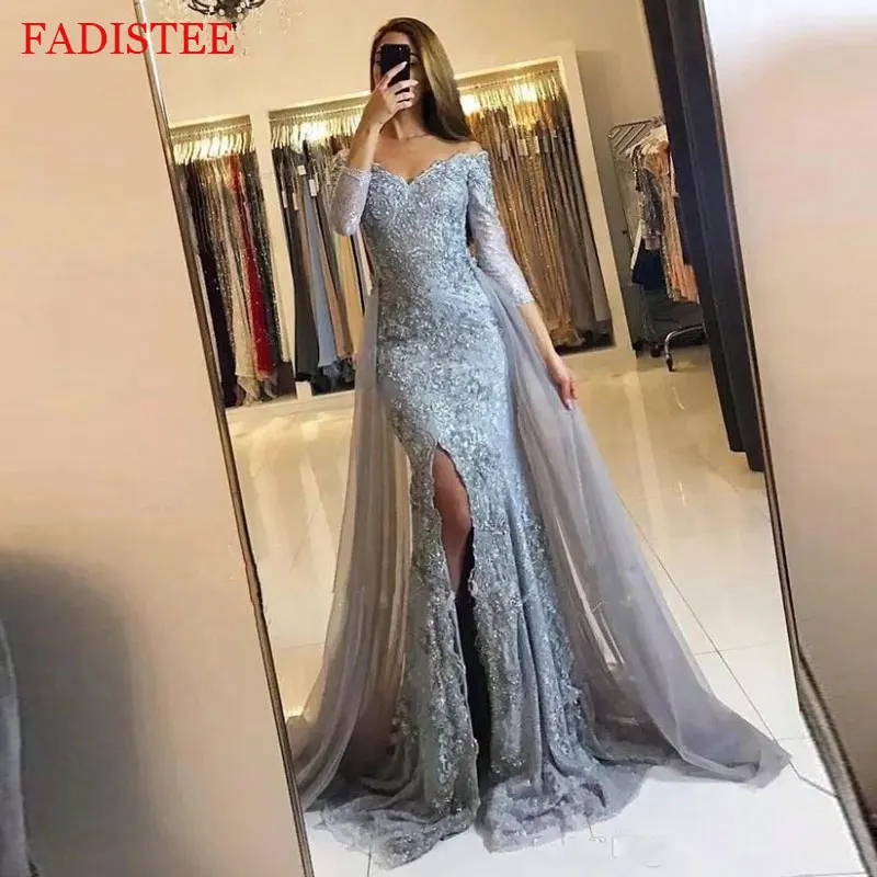 

New Style Sexy V-neck Evening Dress Prom Party Robe De Soiree Longue Formal Simple Robe De Soiree Lace-up