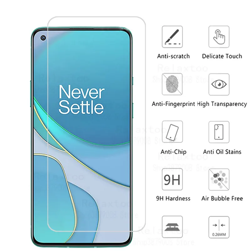

Tempered Glass For OnePlus 8T Screen Protector One Plus 8T Camera lens Glasses on OnePlus8T One Plus 8T Protection Glass 6.55 ''