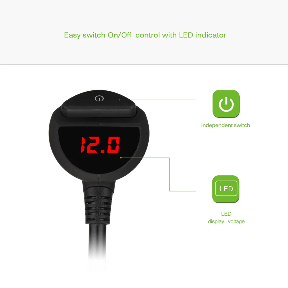 3 сторонняя розетка для автомобильного прикуривателя Onever 4 порта USB разветвитель