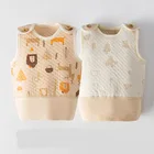 Детская одежда новая коллекция органического хлопка новорожденных жилет на осень-зиму для девочек жилеты для мальчиков, чтобы сохранить тепло стеганное хлопчатобумажный жилет из хлопка