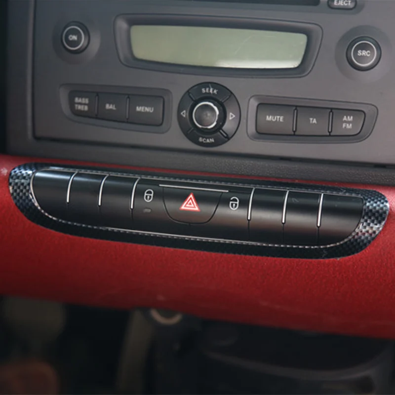 Украшение автомобиля крышка из углеродного волокна узор внутренняя отделка