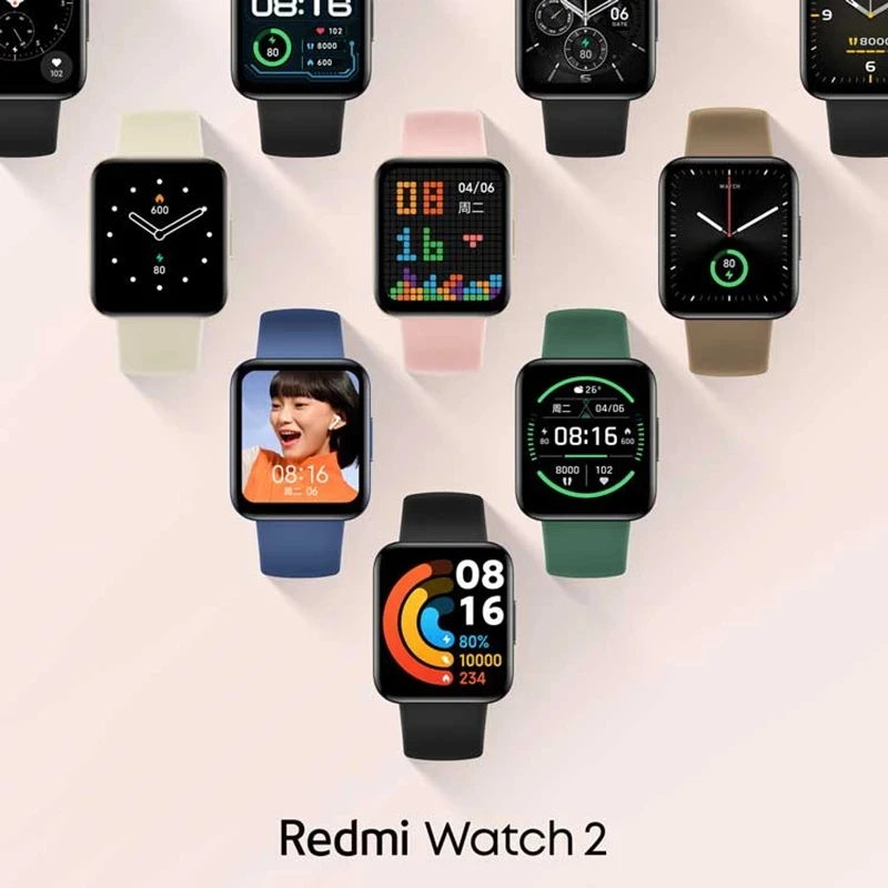 Смарт-часы Xiaomi Redmi Watch 2 1 6 дюйма AMOLED GPS 5 атм | Электроника
