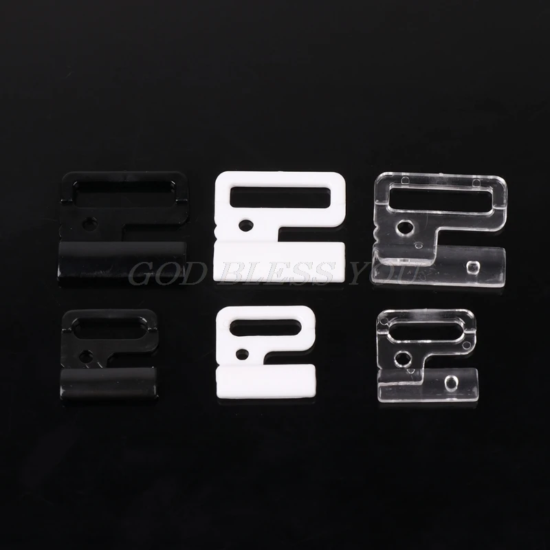 10 шт. пластиковые прямоугольные крючки и застежка для купальников бюстгальтеров