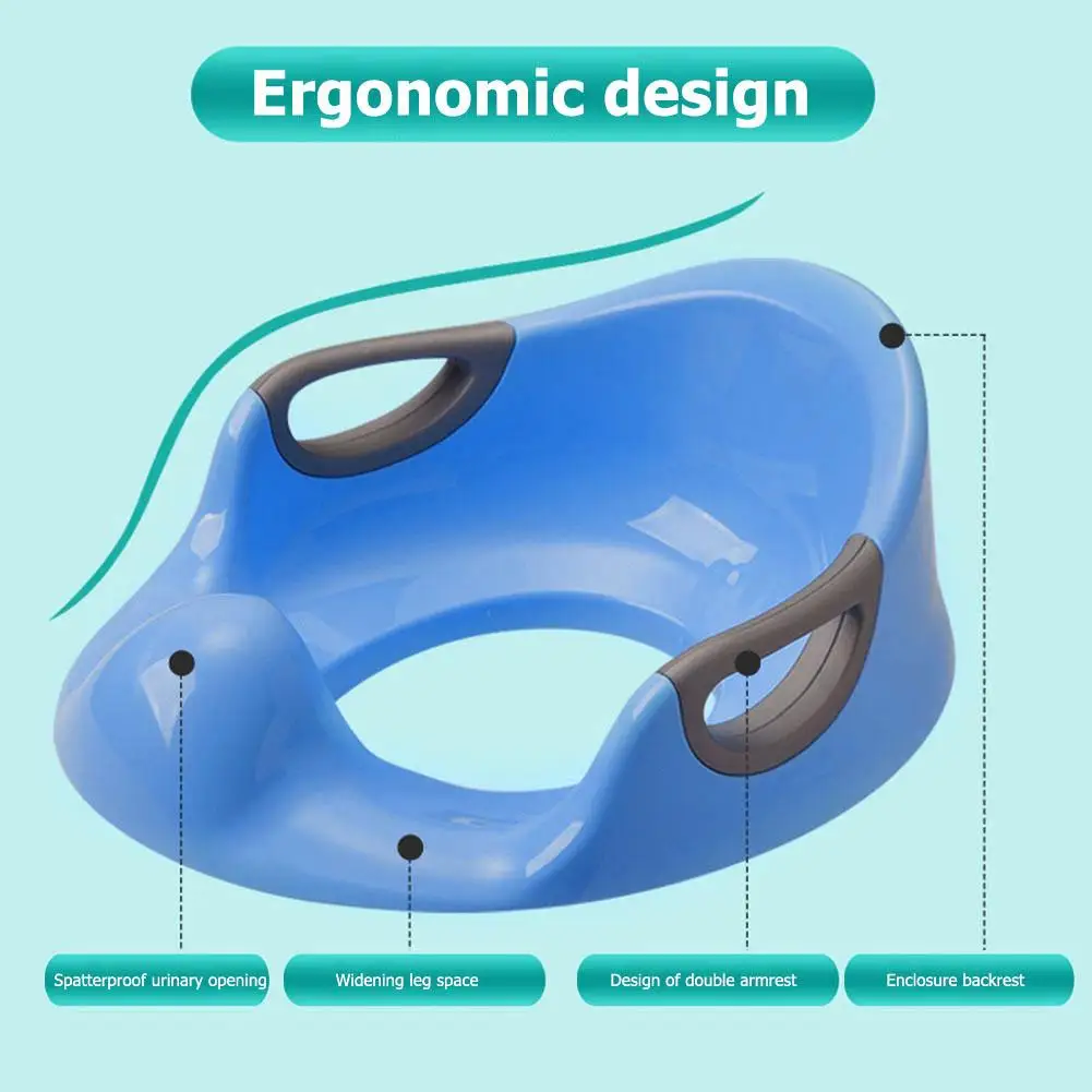 

Potty Toilet Training Safe Seat Toilet Ring Kids Urinal Comfortable Assistant Toilet Potties with Armrest for Kids Decor