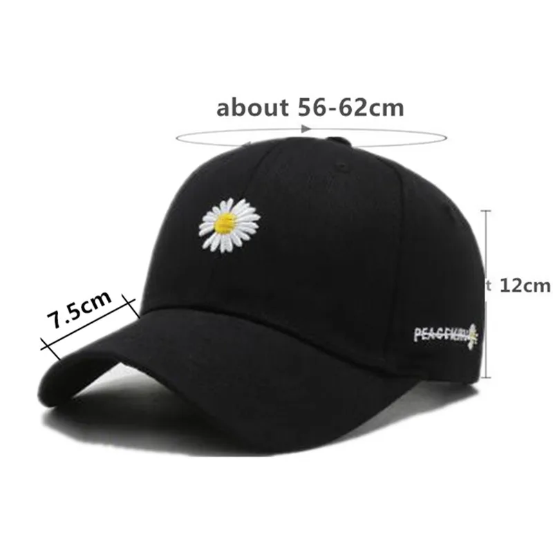 XdanqinX Women's hat cotton baseball cap fashion sports caps for women snapback cap adjustable washable embroidery tongue cap