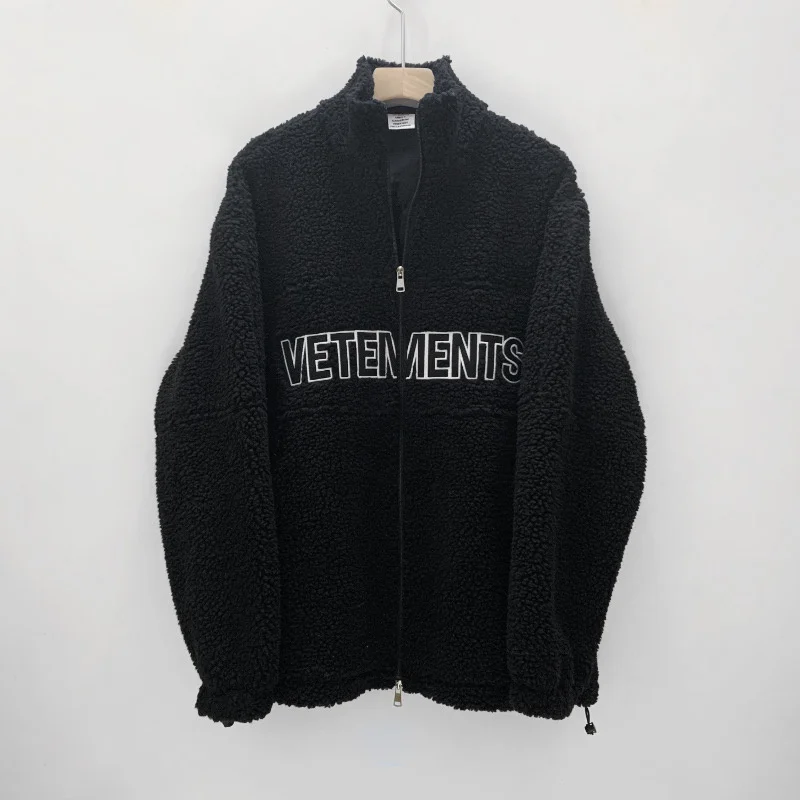 

Пальто Vetement 21ss из овечьей шерсти на осень и зиму, высокое качество 1:1, модное Свободное пальто на молнии для мужчин и женщин