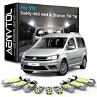 AENVTOL Canbus для Volkswagen VW Caddy mk3 mk4 Sharan 7M 7N 2005 2006 2007 2008 2013 2015 2016 аксессуары комплект светодиодных ламп для салона