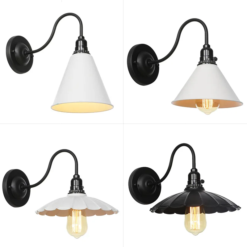 Американские винтажные настенные лампы светодиодный прикроватный настенный