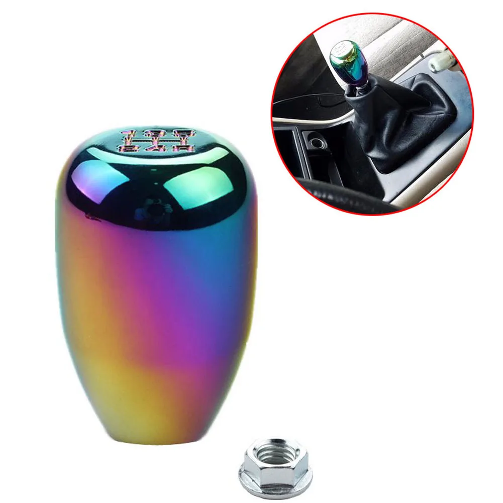 Ручка переключения передач Rainbow Chrome 5 скоростей M10 x 1 алюминиевый шарик для JDM Honda
