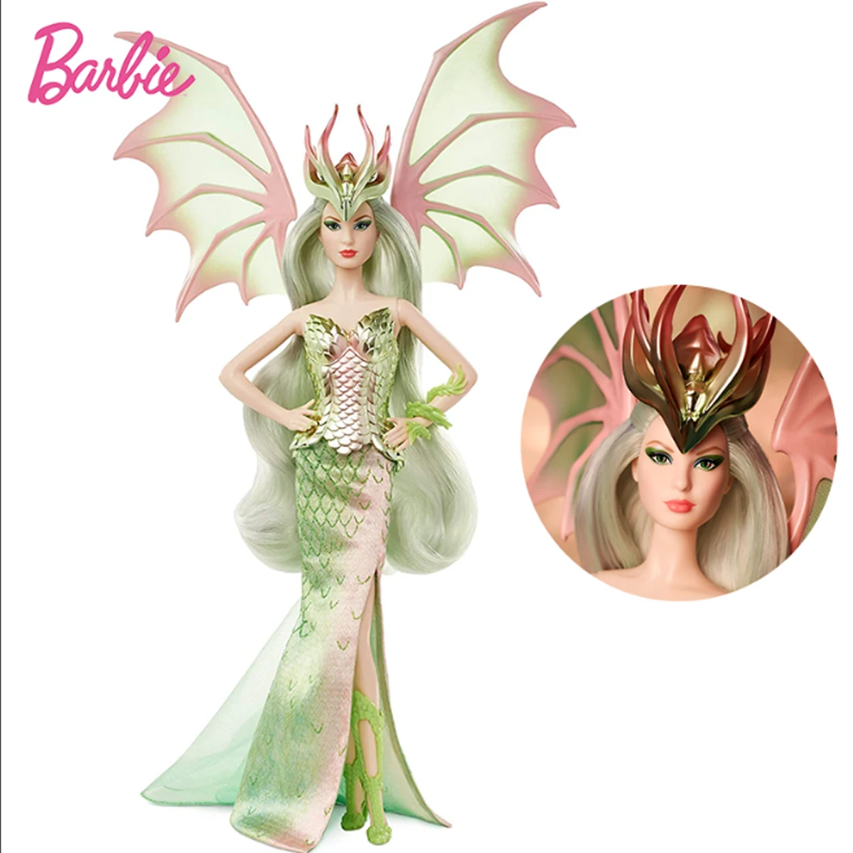 Кукла Барби греческая мифическая Муза Фэнтези Дракон императрица с Пастельными