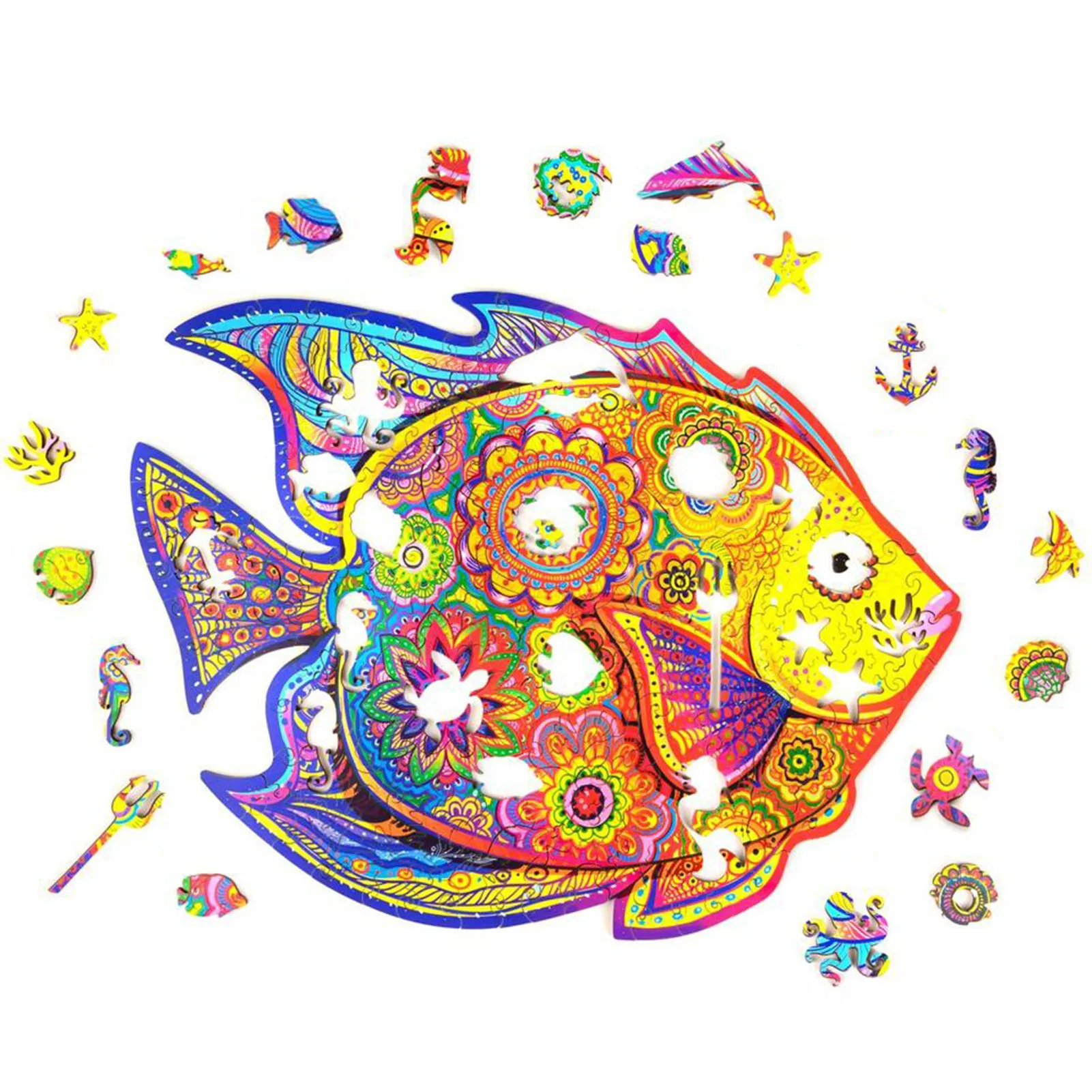 

Wooden Puzzles - Unique Shape Puzzle Pieces Best Gift For Adults And Children Puzzle Ideal For The Family Game Collection