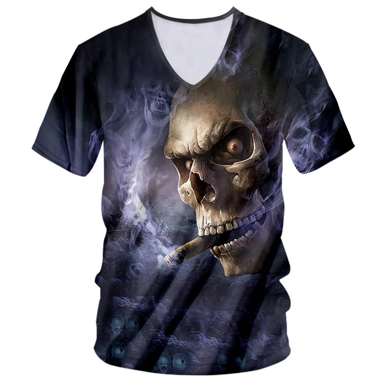 Футболка UJWI мужская с 3D принтом модная брендовая тенниска из спандекса майка V