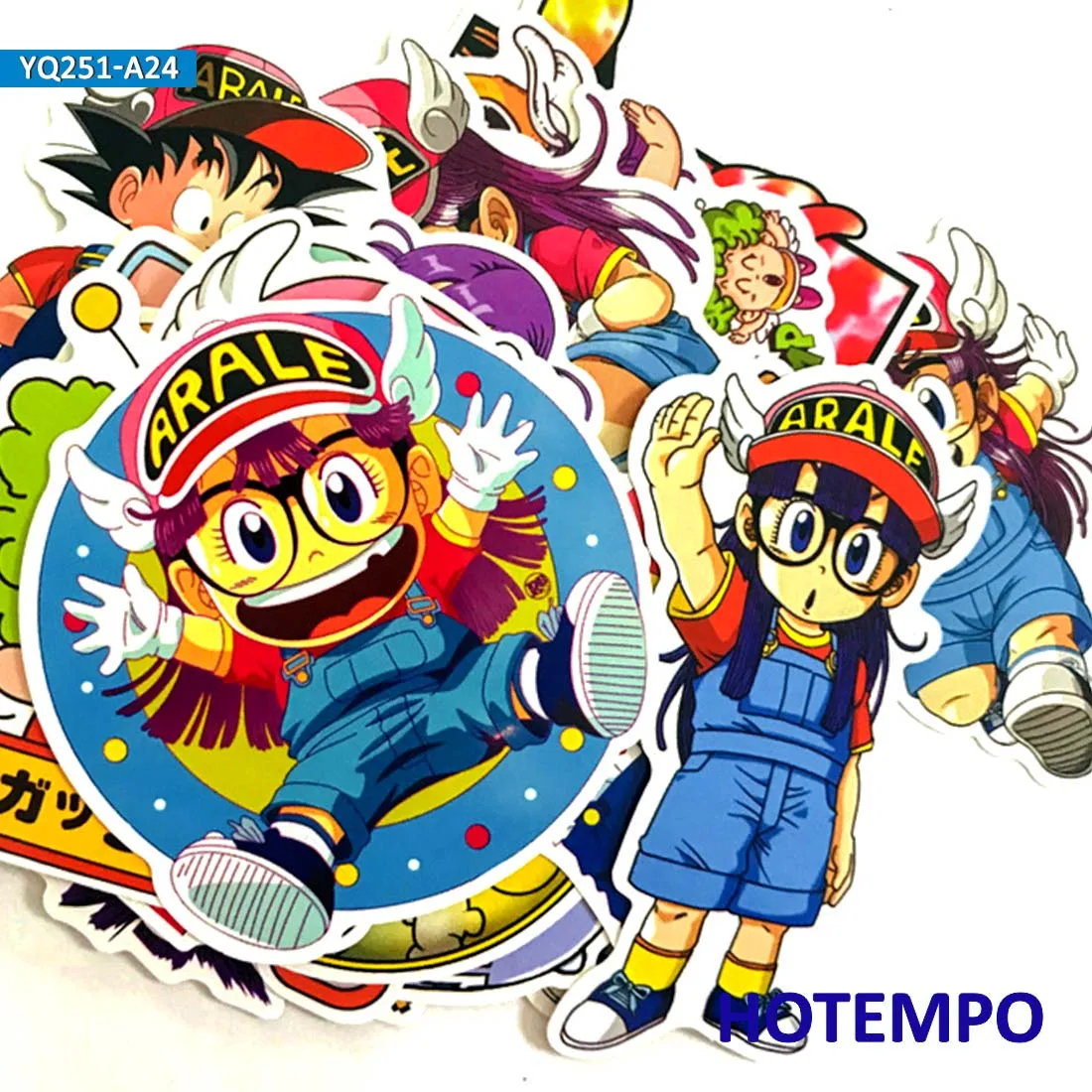 24 шт Kawaii креативные милые Мультяшные наклейки Arale Dr. Slump на мобильный телефон