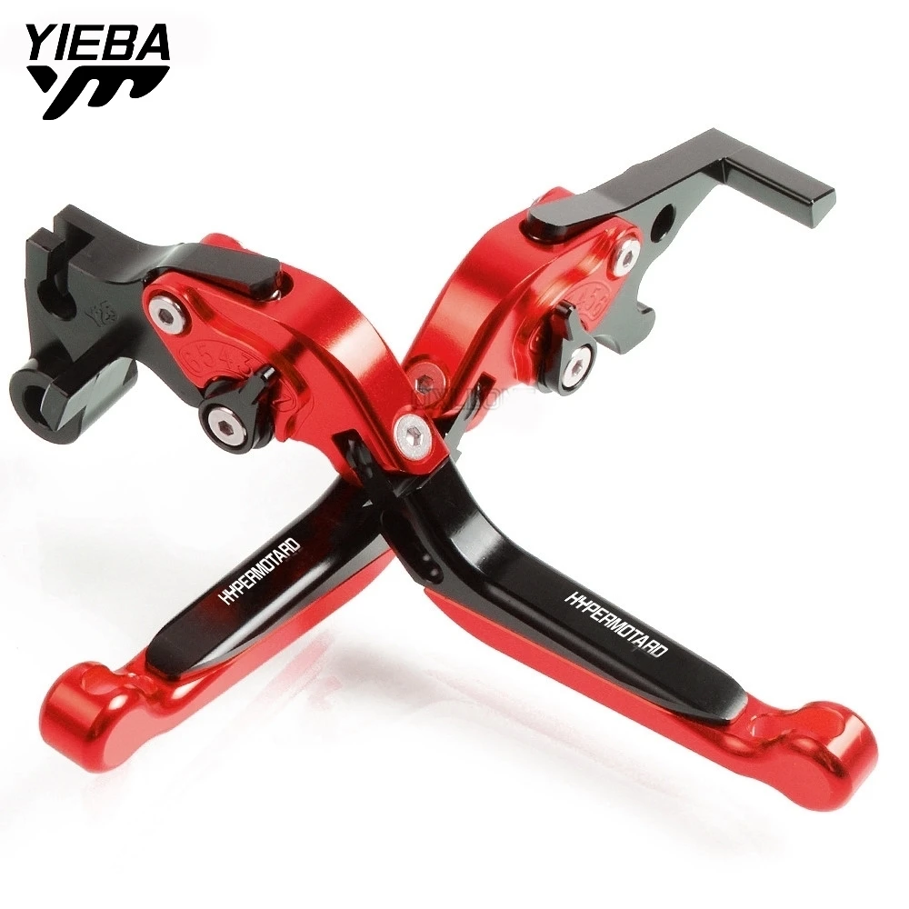 

Motorcycle Accessories Motorbike lever Adjustable Brake Clutch Levers FOR DUCATI HYPERMOTARD 821 2013 2014 2015 821 SP With Logo