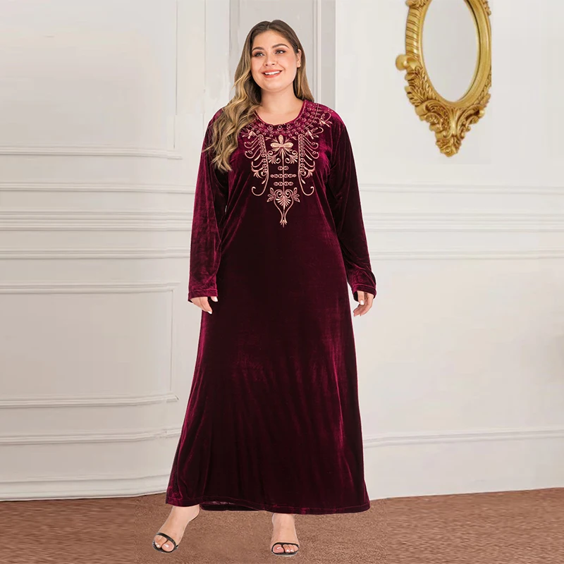 Новое мусульманское платье Дубай Турция большой размер Женская Арабская юбка