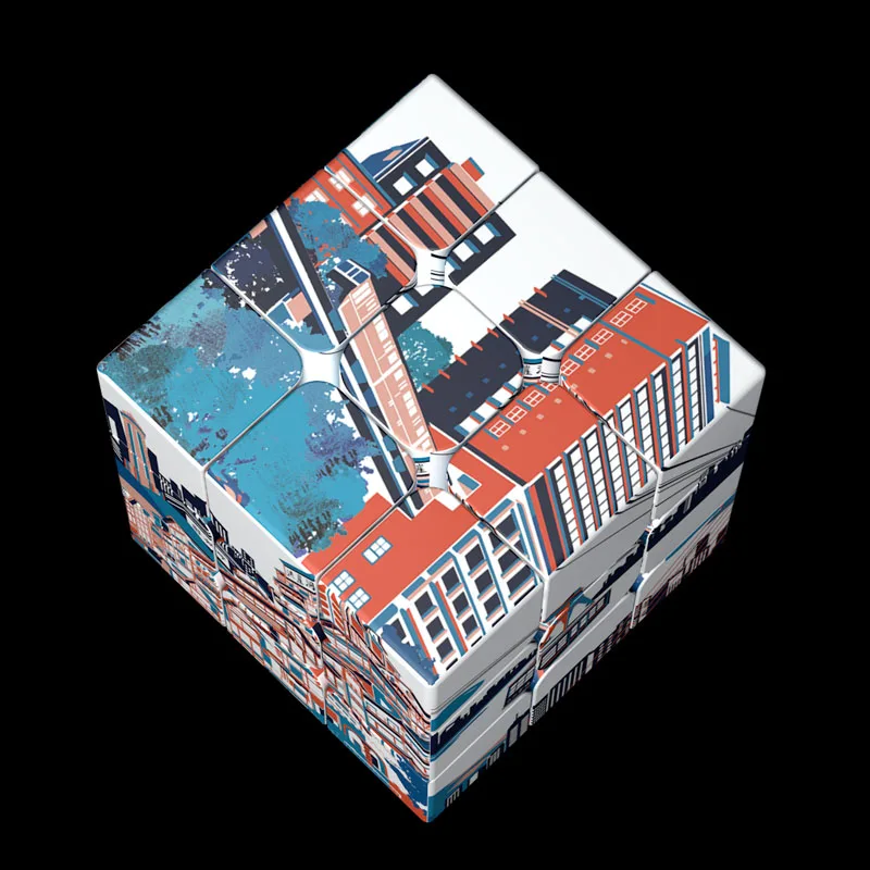 Горячая Распродажа, рождественский подарок, 3x3x3, волшебный куб, УФ-принт, фотокуб, заказной коллекционный куб для детей, детские игры-головоломки, подарок