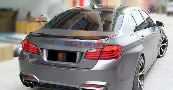 M4 стиль карбоновый спойлер заднего багажника крыла губ для BMW F10 5 серия 520i 525i 528i 535i