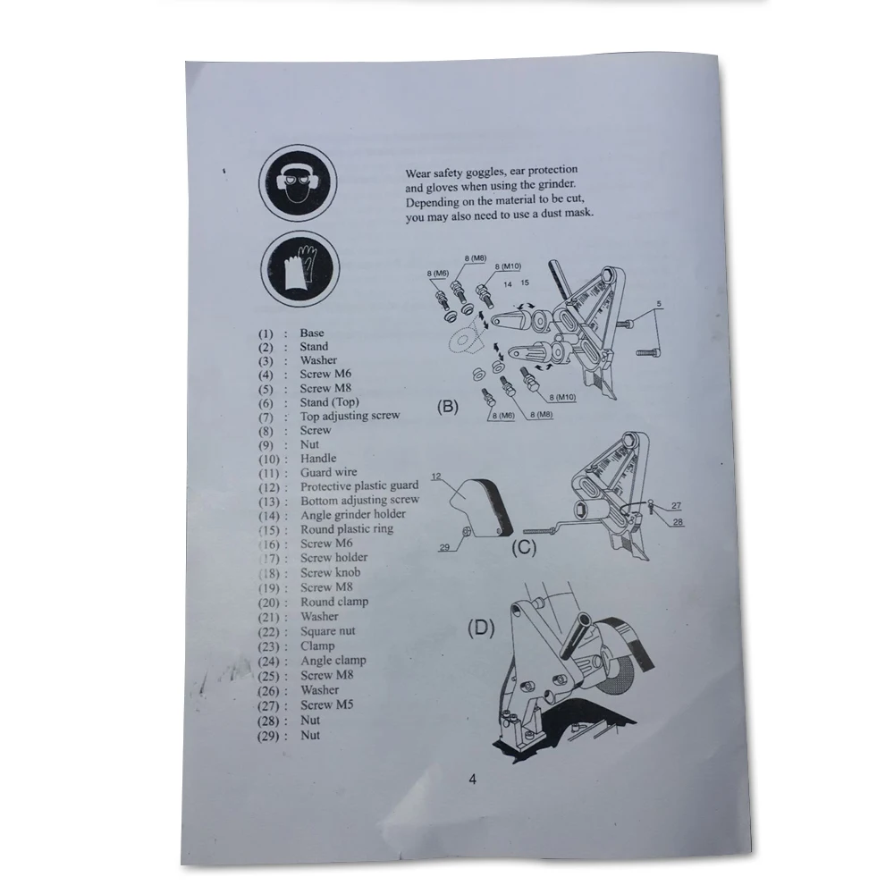 

Multfuncational Angle Grinder Stand Cast Iron Base Angle Grinder Holder Cutter Support For 100-125MM DIY Cutting Tool Accessory