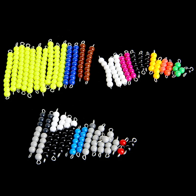 Монтессори Math Materials Bead игра для раннего дошкольного обучения семейная версия |